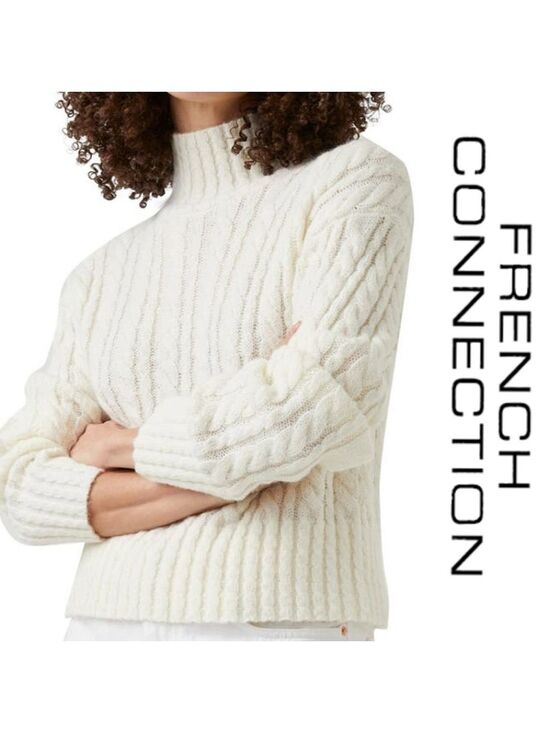 French Connection Sweaters - NWT $118 French Connection Jacqueline Mock Neck Long-sleeve Sweater S/M
